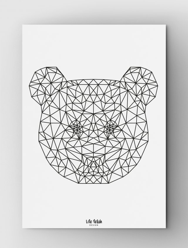 Panda Outline A4