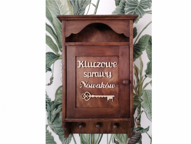 Szafka na klucze Ciemny Brąz- Kluczowe sprawy- nr 27