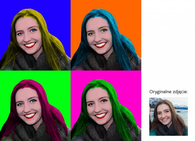 PLAKAT - TWOJE ZDJĘCIE - POP ART