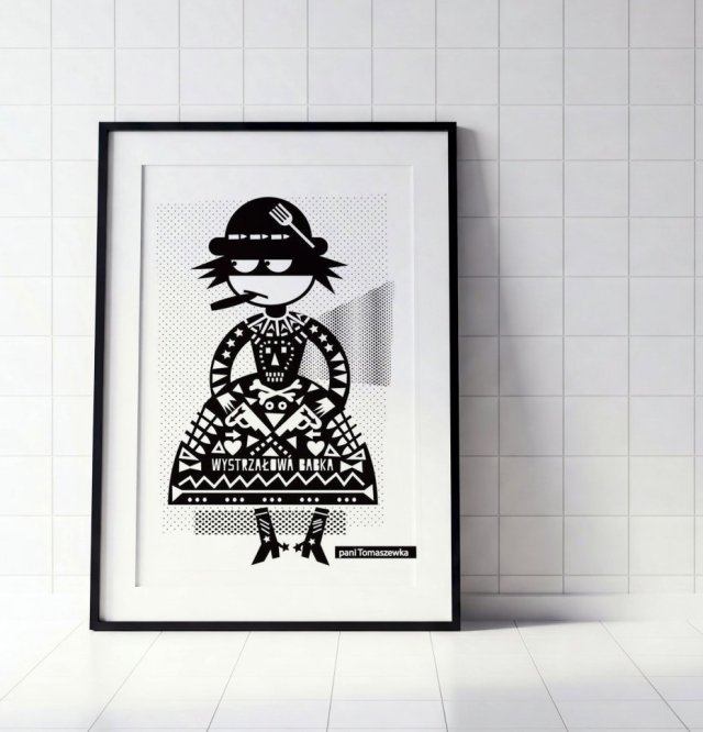Plakat  "Wystrzałowa Babka"40x50 cm