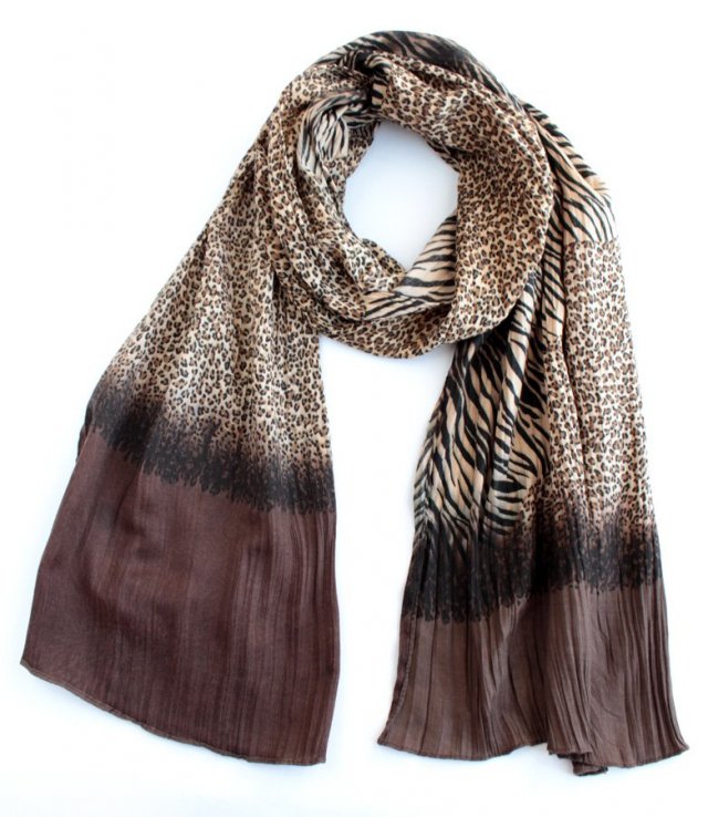 szal vintage animal print