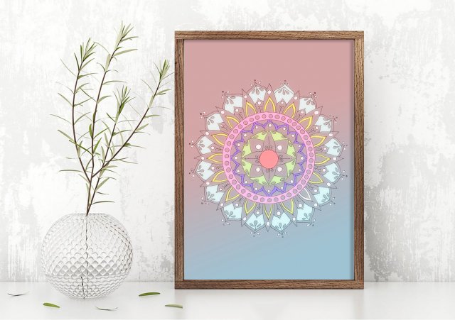 Mandala 50x70cm