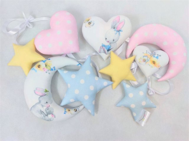 Girlanda pastelowa z króliczkami :)