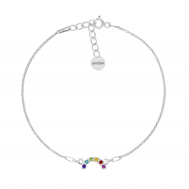 BRANSOLETKA Z TĘCZĄ - SWAROVSKI