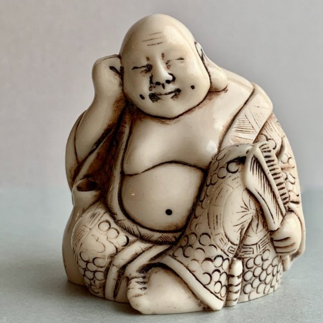 Netsuke Buddha - małe cudo! ❤  Figurka buddy, ręczna praca