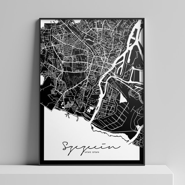 Mapa Szczecin 50x70