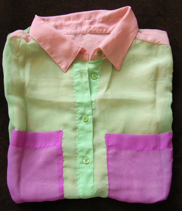 Letnia bluzka top, w odlecianych kolorach roz. 40