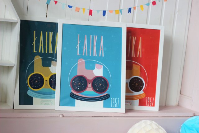 obrazek 30x40 piesek laika