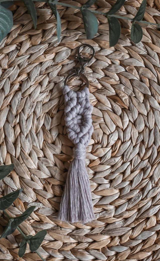 Brelok do kluczy torebki makrama BOHO