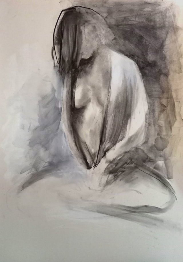 szkic kobiety 57x39cm