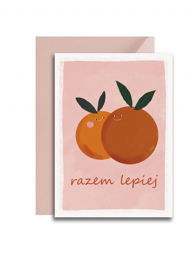kartka okolicznościowa razem lepiej