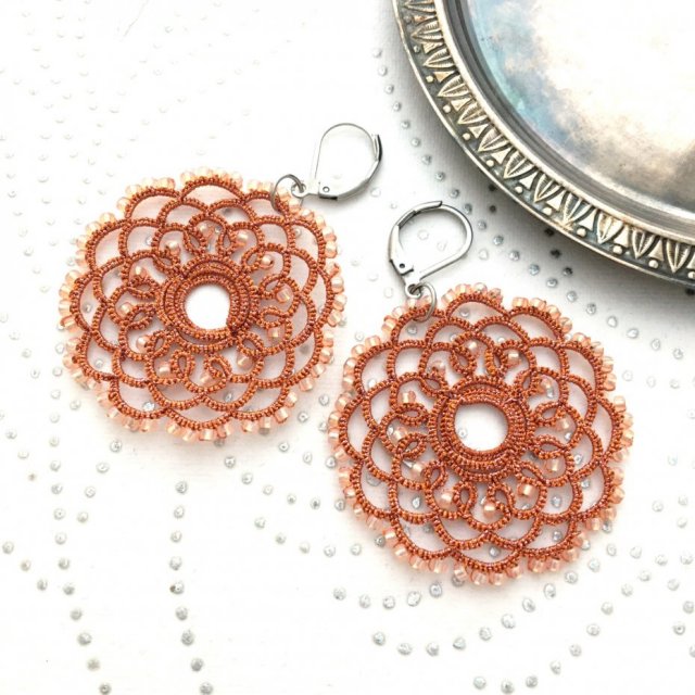 Kolczyki Coral Mandalas
