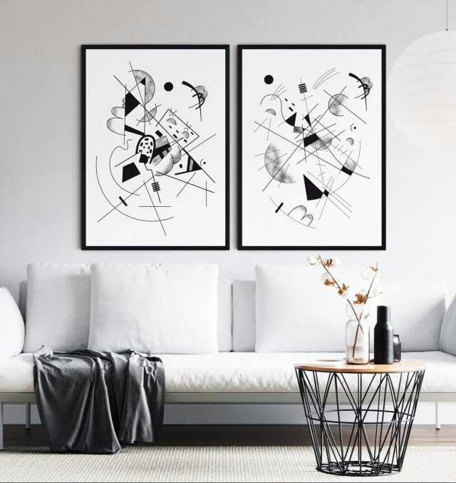Zestaw 2 plakatów Kandinsky 40x50 cm