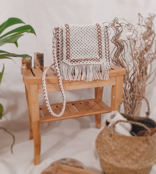Torebka listonoszka w stylu boho - kolekcja Pure Nature