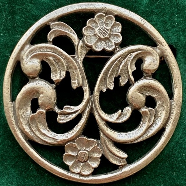 Havstad Norway - Ornamentyka celtycka ❤ Cynowa broszka ❤
