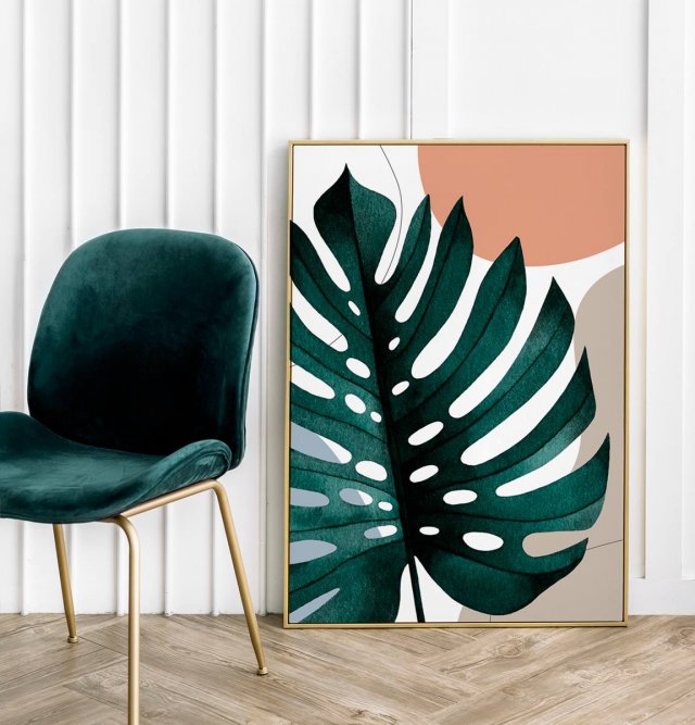 Plakat Boho Monstera 30x40 cm