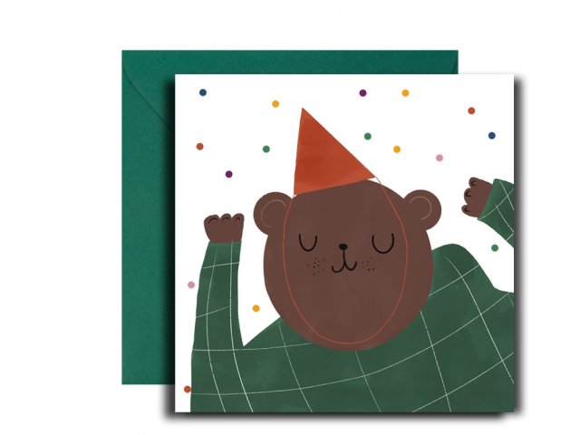 kartka okolicznościowa dancing bear