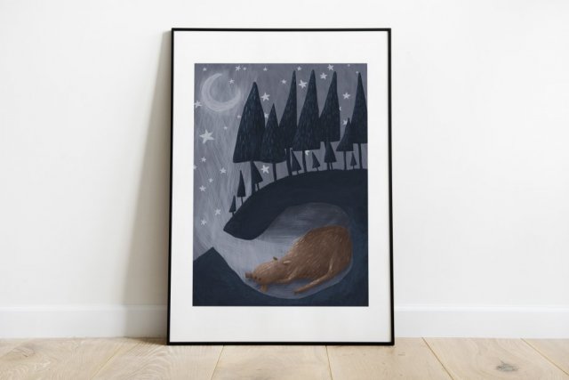 Łoś - plakat A3 29,7 x 42 cm