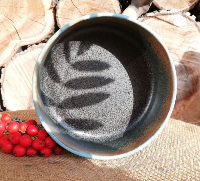 CERAMICZNA MISKA DLA PSA na pokarm suchy mokry wodę - MISKA DLA DUŻEGO KOTA MAINE COON - NACZYNIA HAND-MADE GAIA-CERAMIKA