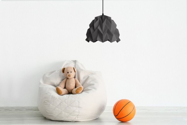 Lampa wisząca origami ICEBERG S antracytowa