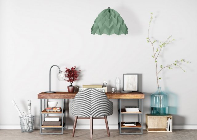 Lampa wisząca origami ICEBELL szałwiowa