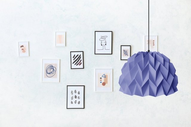 Lampa wisząca origami ICEFRUIT jagodowa