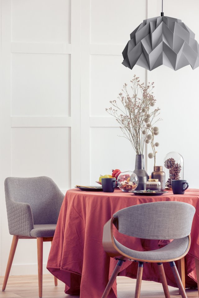 Lampa wisząca origami ICEBERG M szara