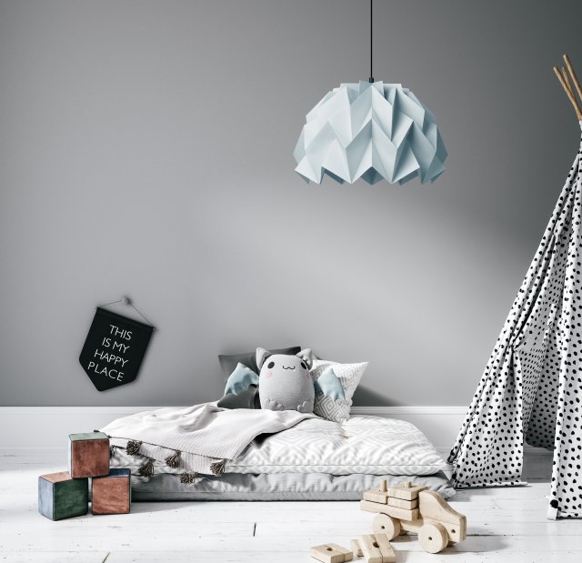 Lampa wisząca origami ICEBERG L lazurowa