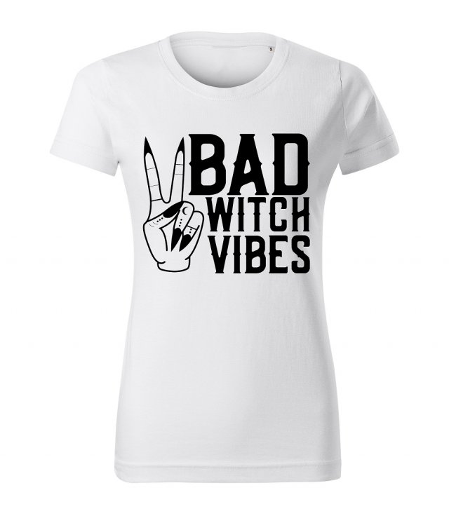 Koszulka T-shirt Bad Witch Vibes Biała rozmiar XL