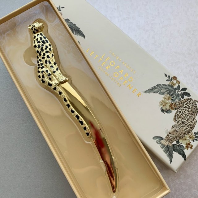 Laura Ashley Leopard Letter Opener ❀ڿڰۣ❀ Nożyk do listów! ❀ڿڰۣ❀  Wyjątkowy ❀ڿڰۣ❀