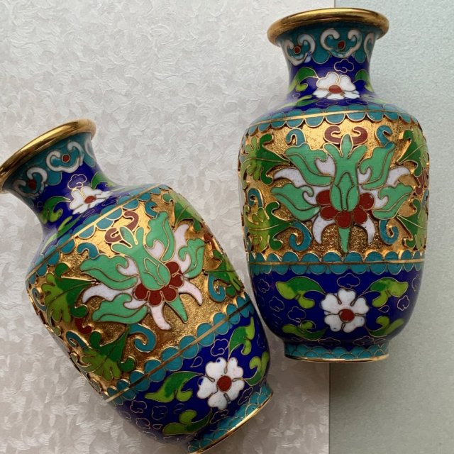 ❀ڿڰۣ❀ CLOISONNE - para wazoników ❀ڿڰۣ❀ Emalia komórkowa