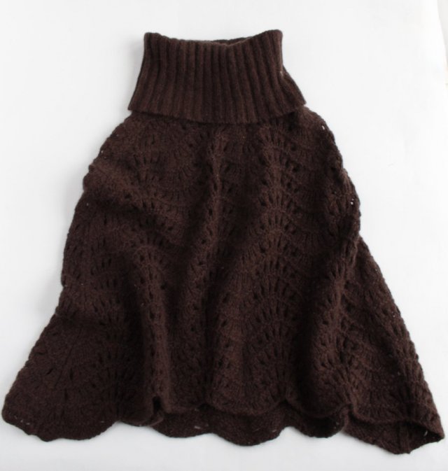 EXCLUSIVE poncho SCARF wool angora