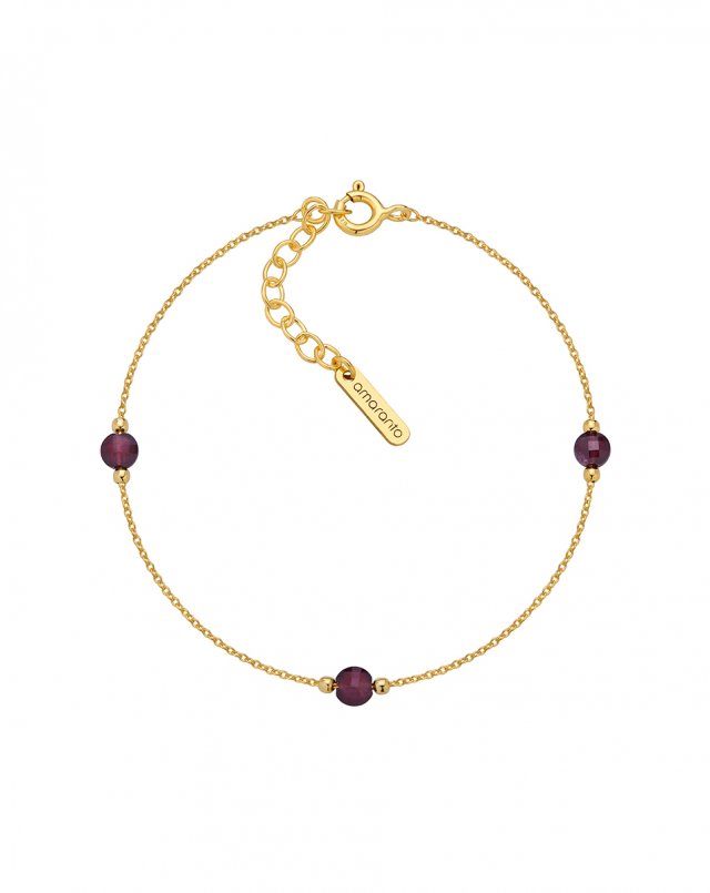 Bransoletka Coin Granat