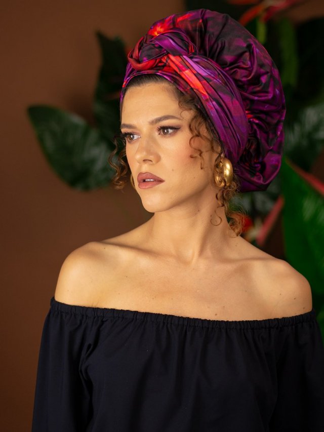 Czepek ochronny - czapka - turban - Hot Tropical