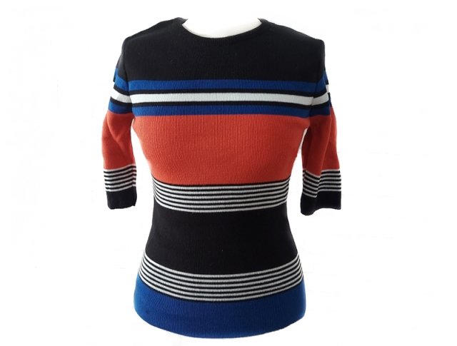 Sweter w paski vintage