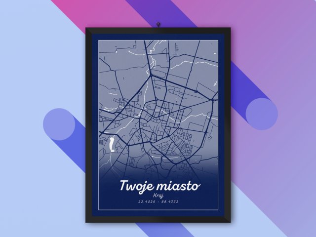Plakat Personalizowany – Mapa Miasta V (A4)
