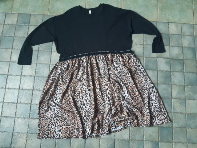 NOWA OVERSIZE ITALY SUKIENKA MIDI * PANTERKA 40 42 44