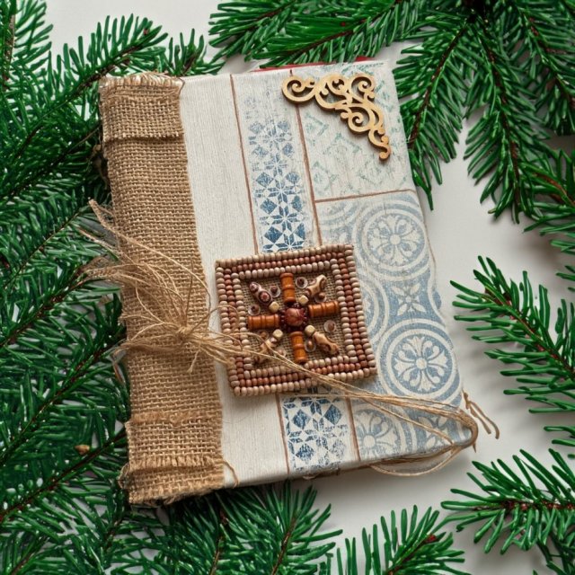 Prezent dla Mamy ręcznie robiony pamiętnik prezent świąteczny