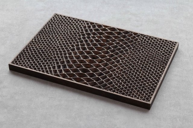 Drewniany panel ścienny 3D, drewno dębowe, 50cm x 35cm