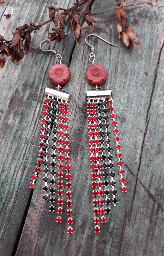 ,,kryształki z kwiatem,,