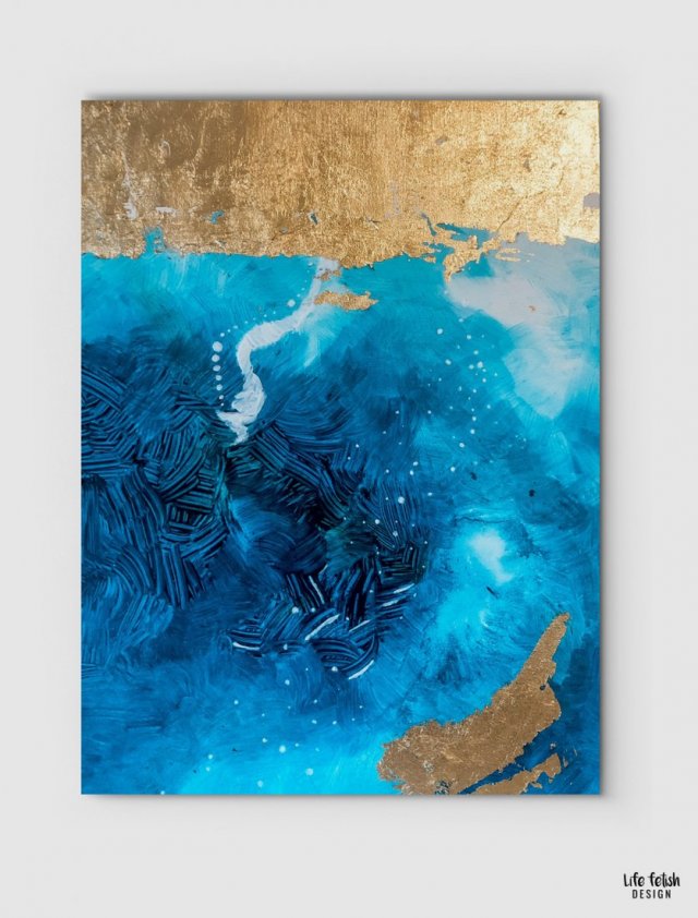 Gold & blue