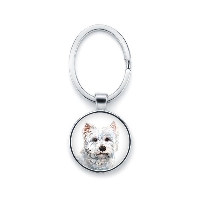 Brelok do kluczy WEST HIGHLAND WHITE TERRIER rasowy pies