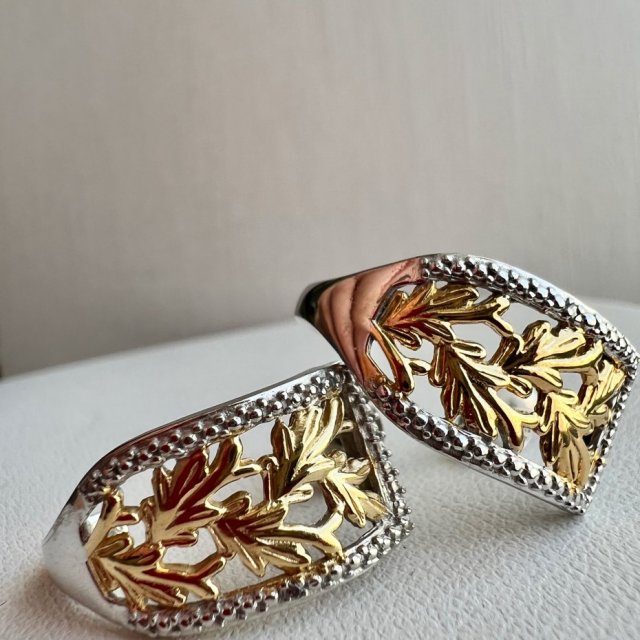 Florystyczny Filigran  - Nowoczesny design ❤ Złoto i srebro ❤ Eleganckie kolczyki