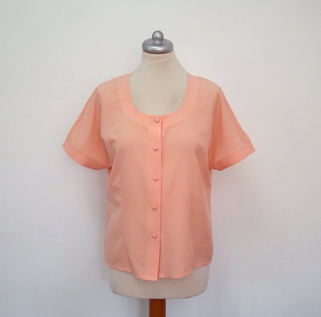 MC GARMENT* bluzka brzoskwiniowa L