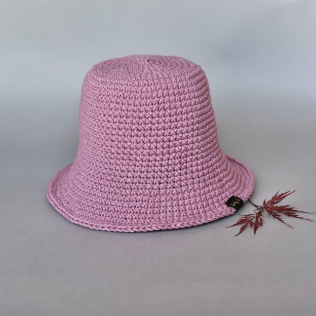 bucket hat zgaszony / brudny róż