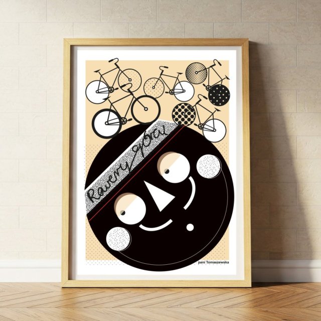 Plakat" Rowery Górą" 50x40cm