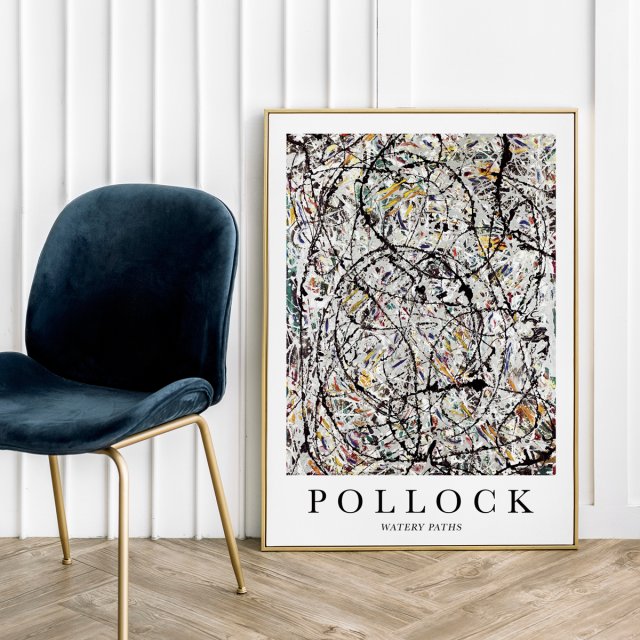 Plakat Pollock Watery Paths - format 30x40 cm