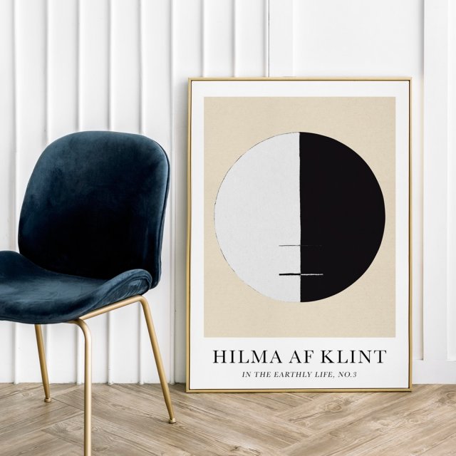 Plakat Hilma af Klint In the earthly life no. 3 - format 30x40 cm