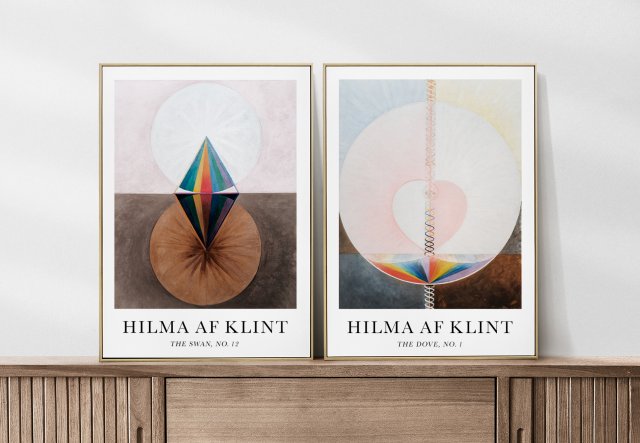 Zestaw znane plakaty Hilma af Klint 50x70 B2