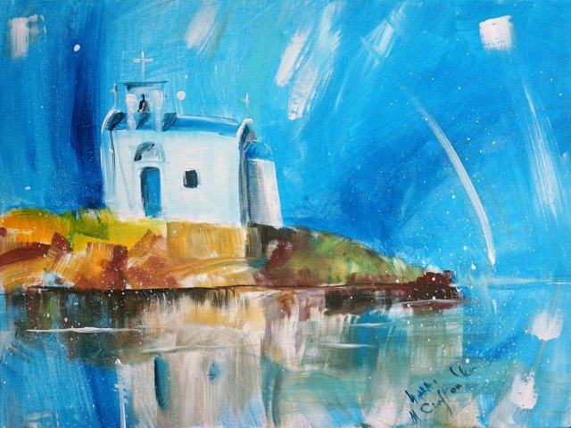 Wyspa Afentis Christes Creta. Giclee